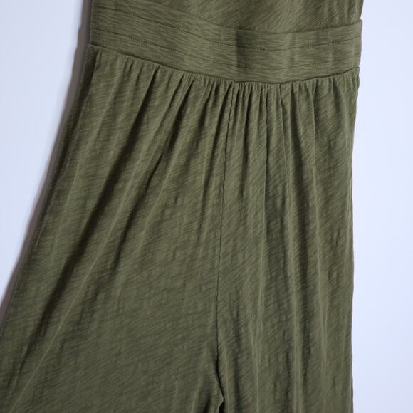 ATM Anthony Thomas Melillo Slub Cotton Jersey Jumpsuit Army Green Women's M - Picture 5 of 13
